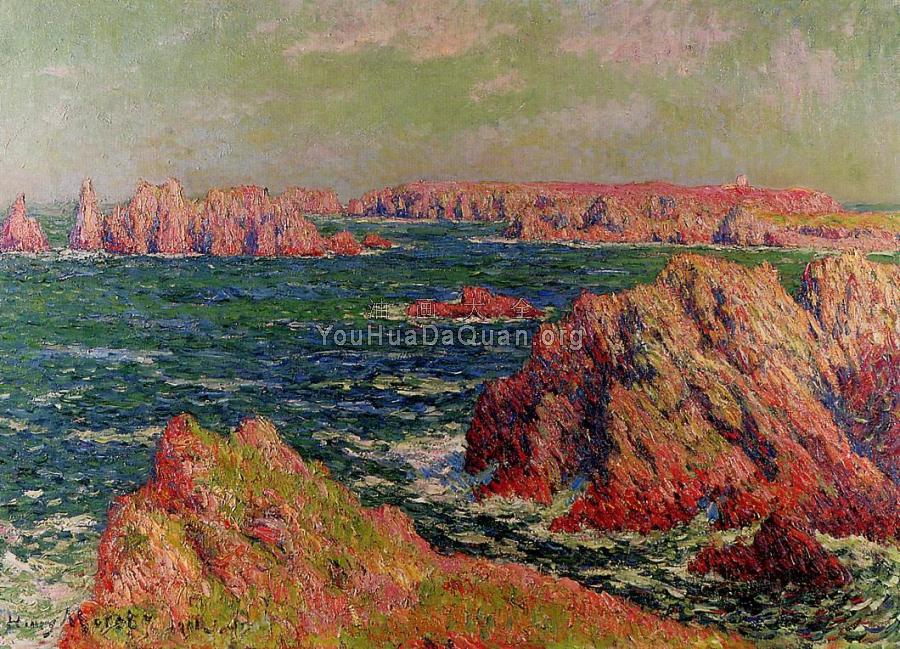 The Cliffs at Belle Ile - 亨利·莫雷